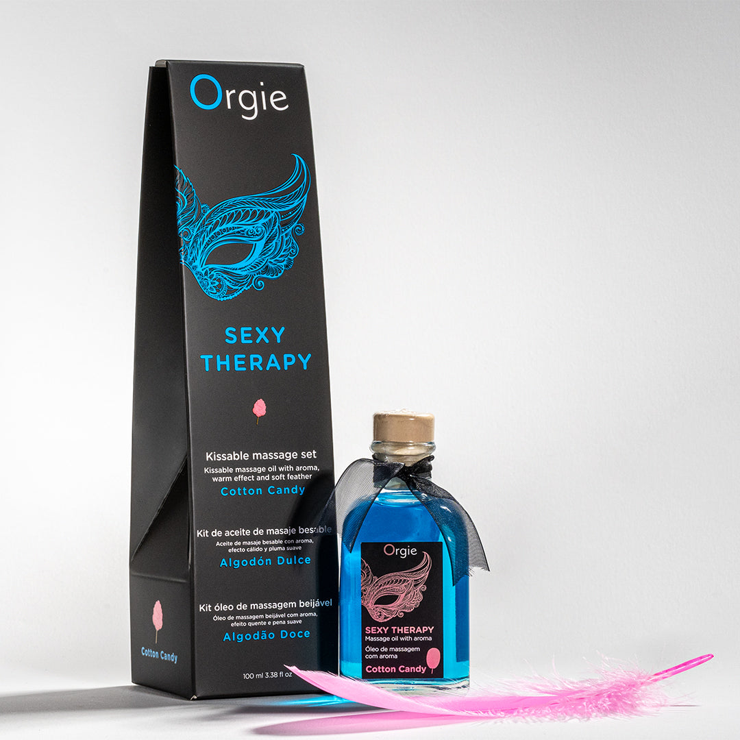 Orgie Lips Massage Kit Cotton Candy 棉花糖味可食用熱感按摩油 100ml