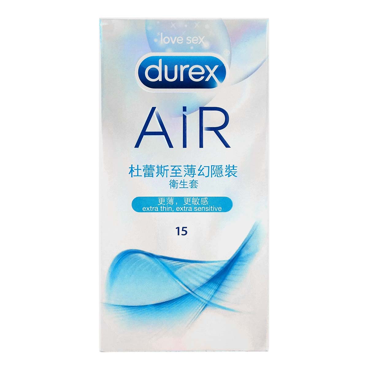 Durex 杜蕾斯 至薄幻隱裝 15 片裝 乳膠安全套