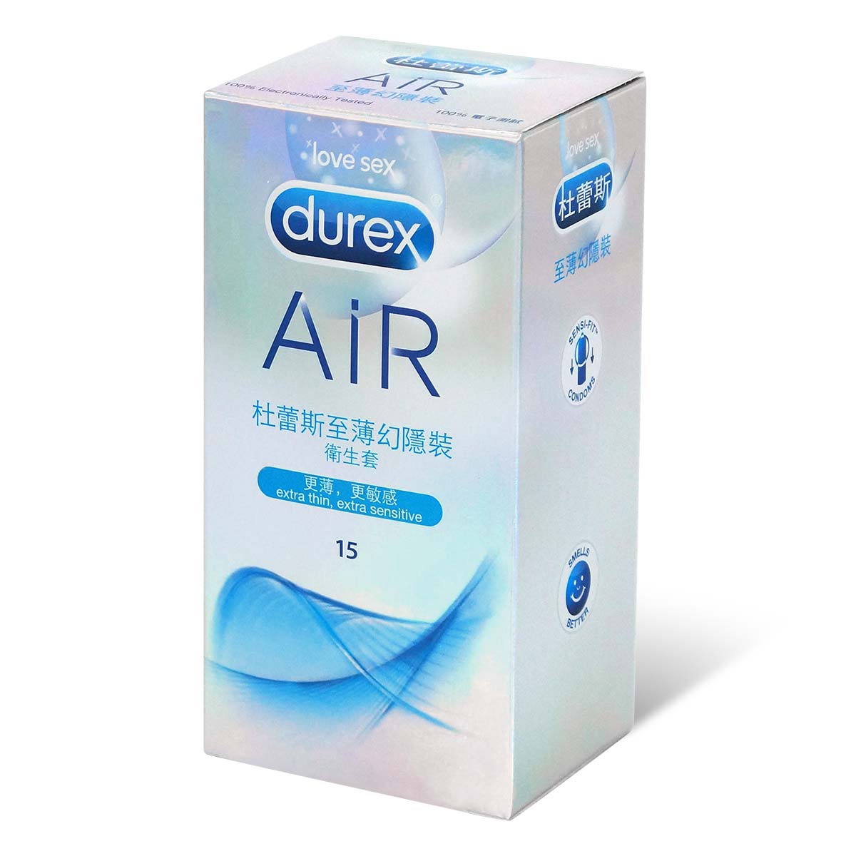 Durex 杜蕾斯 至薄幻隱裝 15 片裝 乳膠安全套