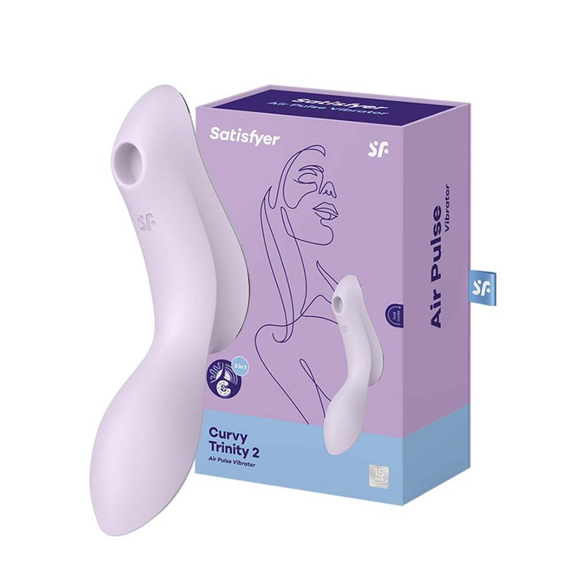 Satisfyer Curvy Trinity 2 陰蒂吸吮震動按摩棒