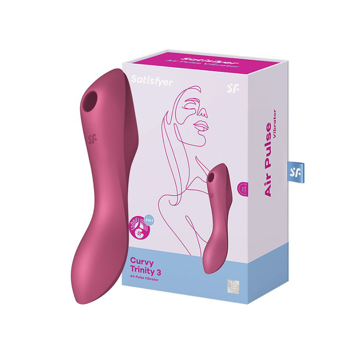 Satisfyer Curvy Trinity 3 陰蒂吸吮震動按摩棒