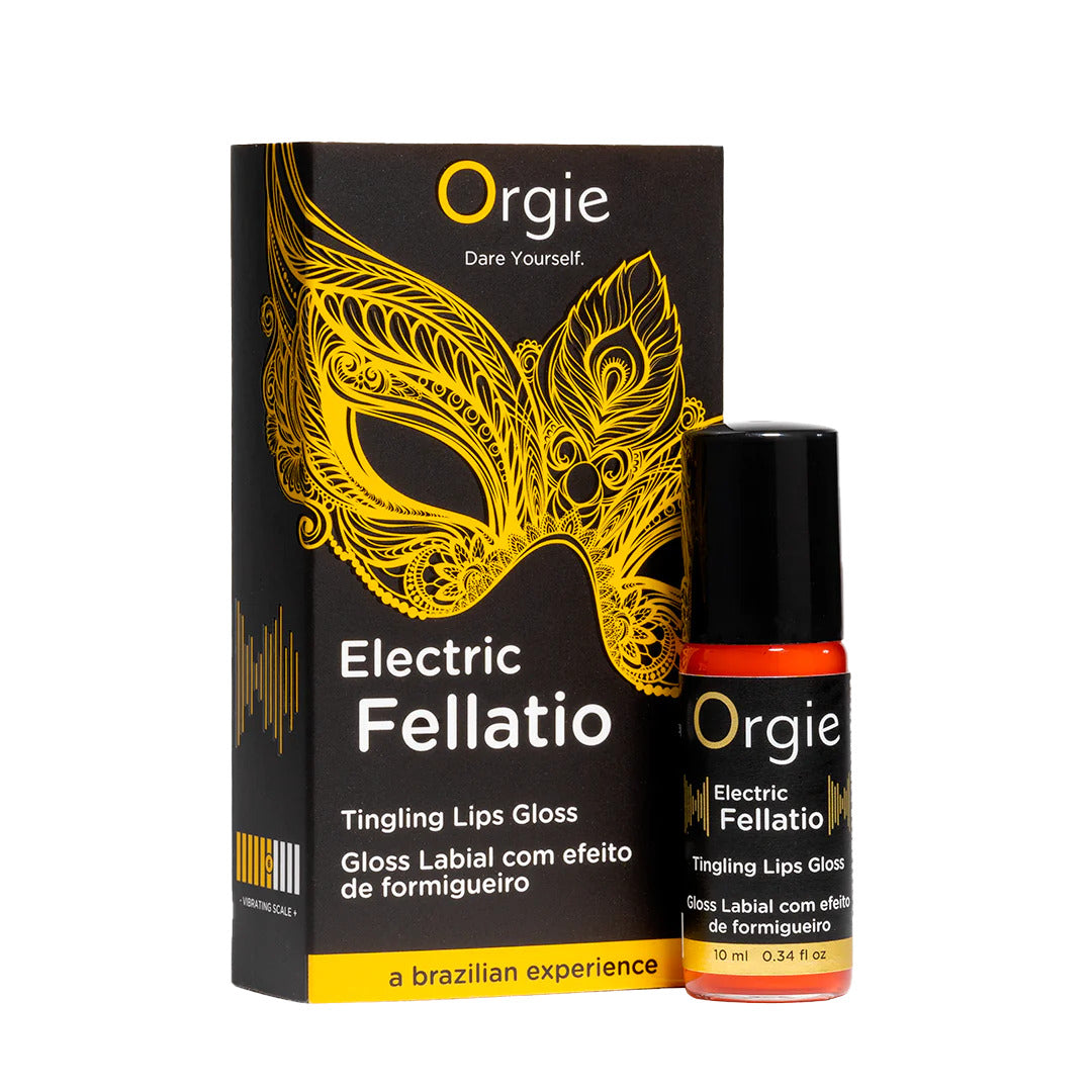 Orgie Electric Fellatio Lips Gloss 觸電跳動式口交液 10ml