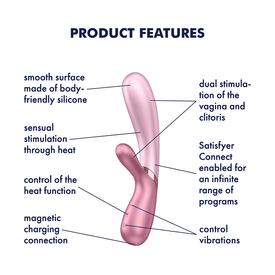 Satisfyer Hot Lover 智能遙控加溫按摩棒 (玫瑰粉紅)