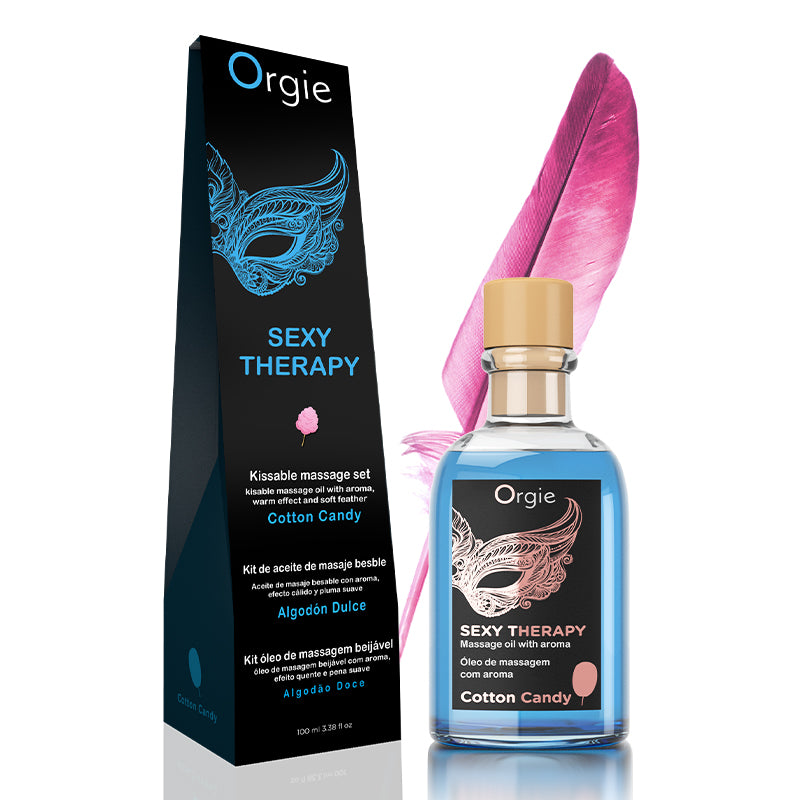 Orgie Lips Massage Kit Cotton Candy 棉花糖味可食用熱感按摩油 100ml