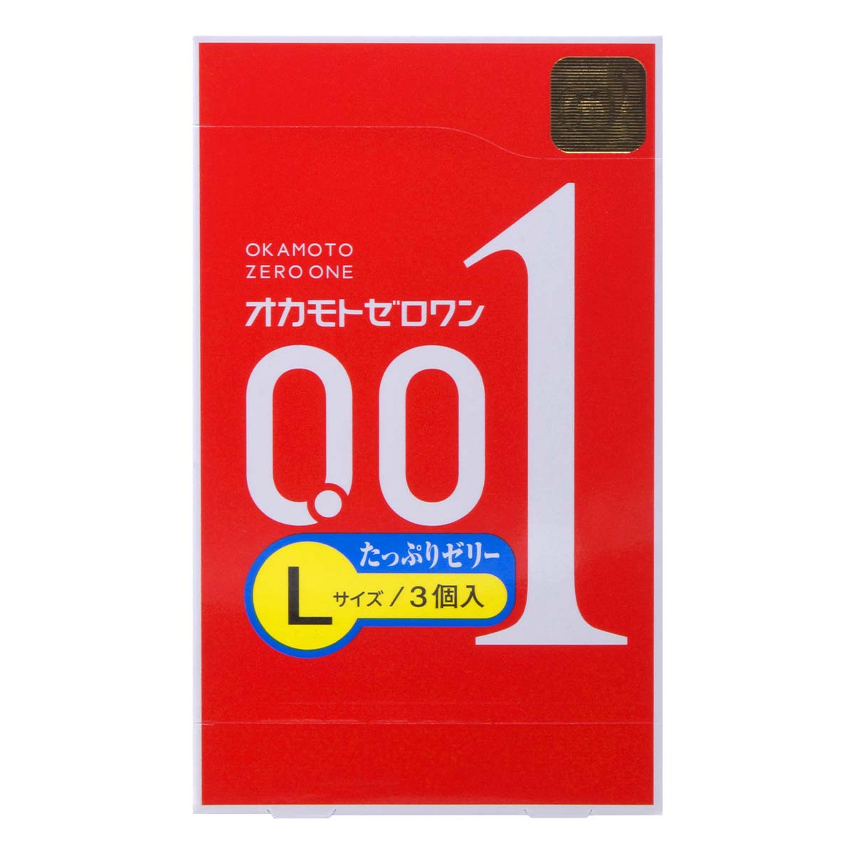Okamoto 岡本 0.01 大碼 潤滑劑加量 (日本版) 3 片裝 PU 安全套