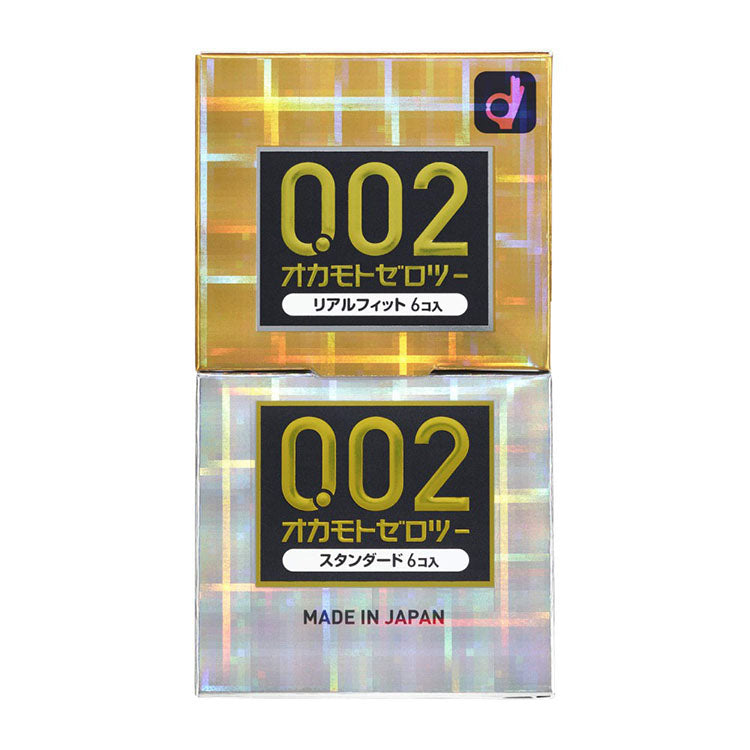 Okamoto 岡本 0.02 EX+完全貼身 2合1套裝超薄安全套 (日本版) 12片裝