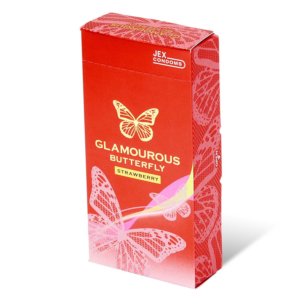 JEX 魅力蝴蝶 士多啤梨 6 片裝 乳膠安全套