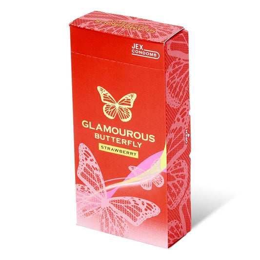 JEX 魅力蝴蝶 士多啤梨 6 片裝 乳膠安全套