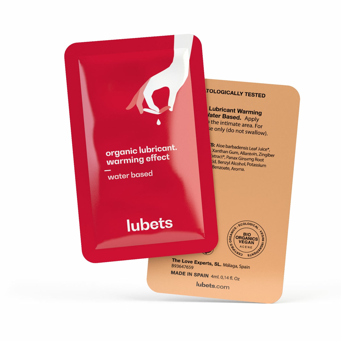 Lubets 天然有機 溫感水性潤滑液 4ml 十片隨身包
